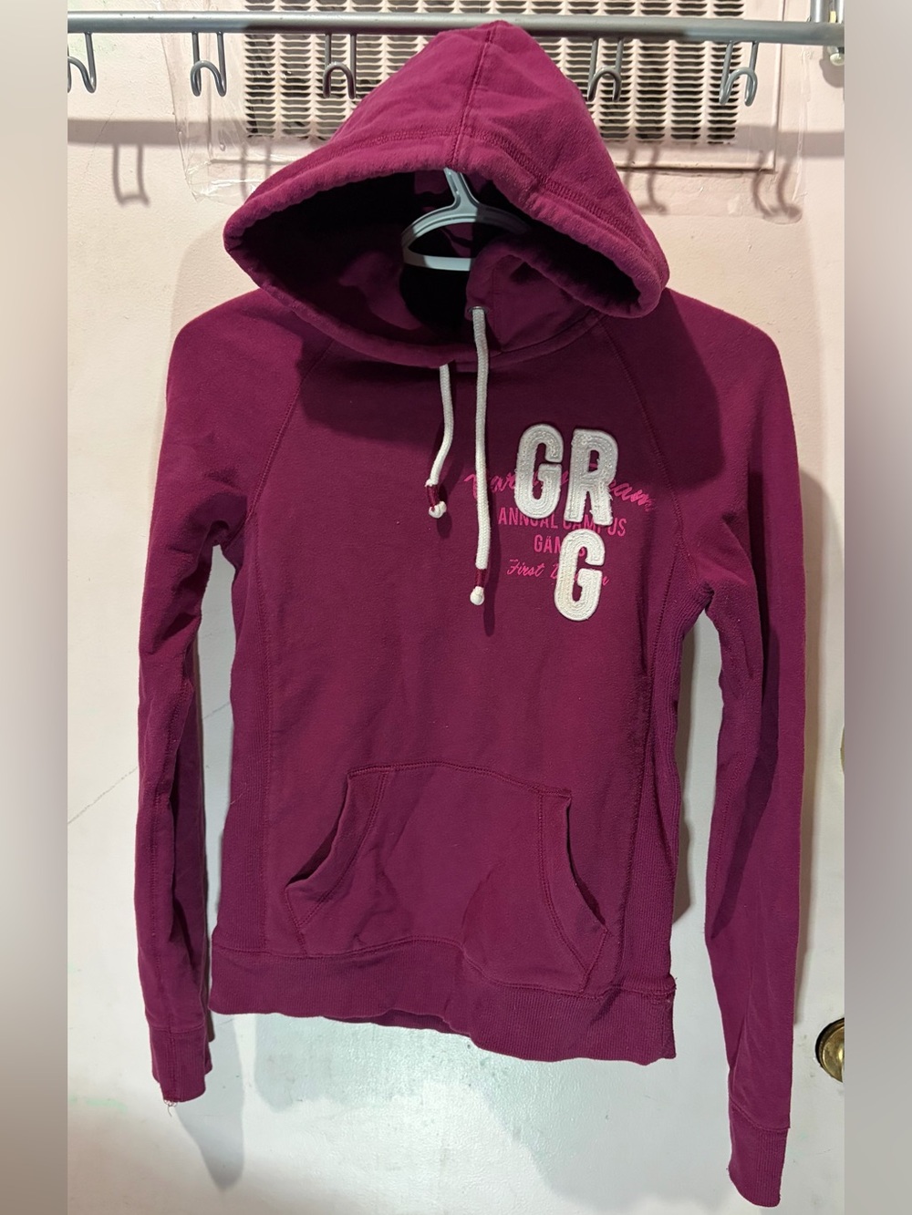 Garage Plum Pullover Hoodie with GRG Logo